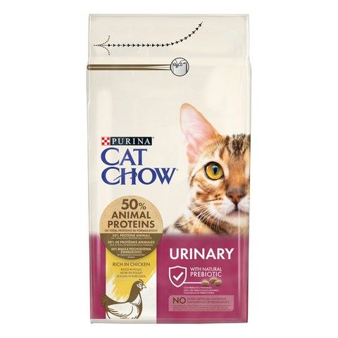 Сухой корм CAT CHOW Urinary для взрослых кошек, для поддержания здоровья мочевыводящей системы, с курицей 1.5 кг (5997204514387) VZ000030046F фото