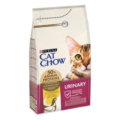 Сухой корм CAT CHOW Urinary для взрослых кошек, для поддержания здоровья мочевыводящей системы, с курицей 1.5 кг (5997204514387) VZ000030046F фото