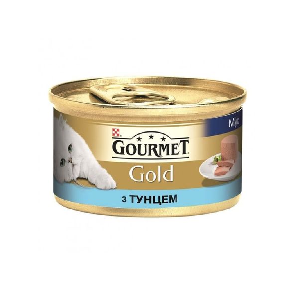 Влажный корм GOURMET Gold для взрослых кошек паштет с тунцем 85 г (7613031381029) VZ000016709F фото