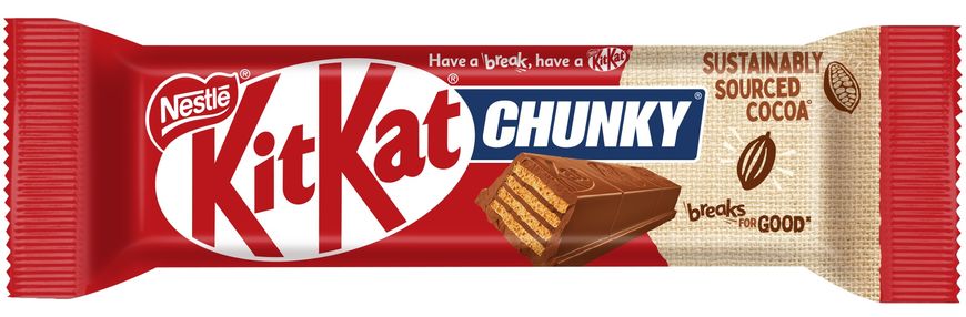 Батончик Kit Kat в молочном шоколаде Chunky 40г (3800020417577) VZ000073665F фото