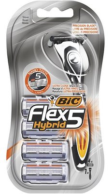 Бритва Bic Flex 5 Hybrid з 4 змінними картриджами 1 шт (3086123471238) VZВ00149095NF фото