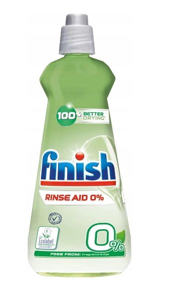 Ополаскиватель для посуды в посудомоечных машинах Finish Rinse 0% 400 мл (5908252000357) VZВ00312525NF фото