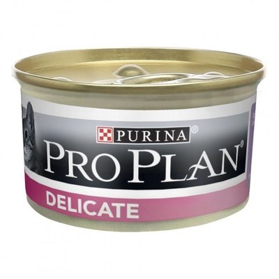 Влажный корм Purina Pro Plan Delicate для кошек, паштет с индейкой для кошек с чувствительным пищеварением 85 г (3222270189927) VZ000071117F фото