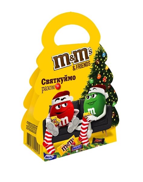 Новогодний подарок M&M's & Friends Новогодняя Елка 96.5 г (4823053700927) VZ000077864F фото