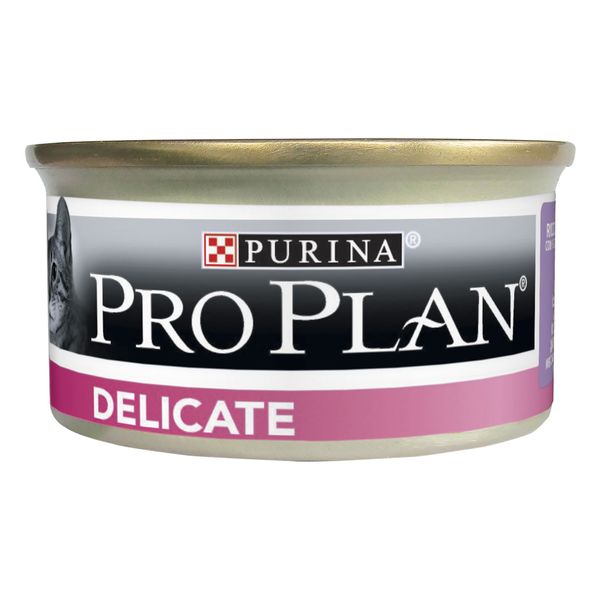 Влажный корм Purina Pro Plan Delicate для кошек, паштет с индейкой для кошек с чувствительным пищеварением 85 г (3222270189927) VZ000071117F фото