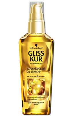 Зволожуючий еліксир Gliss Kur Oil для дуже пошкодженого та сухого волосся 75 мл (4015000946643) VZ22131    NF фото