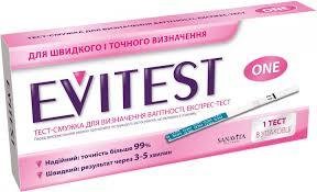 Тест-смужка для визначення вагітності Evitest 1 шт . (4033033417039) VZВ00141737NF фото