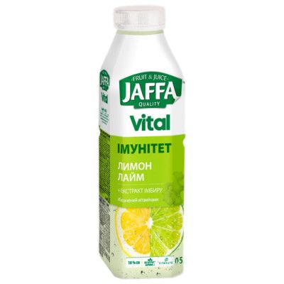 Напиток Jaffa Vital Immunity Лимон-Лайм с экстрактом имбиря 0.5 л (4820192260480) VZ000027733F фото