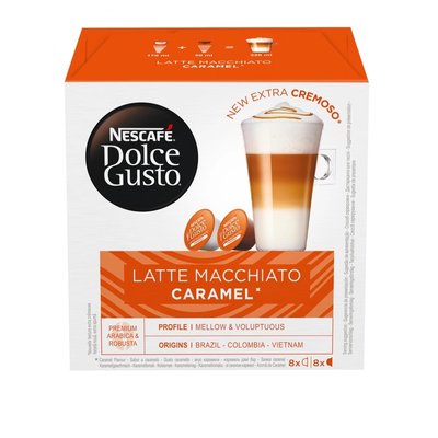 Кава в капсулах NESCAFE Dolce Gusto Latte Macchiato Caramel 16 шт 145.6 г (7613037788228) VZ000074376F фото