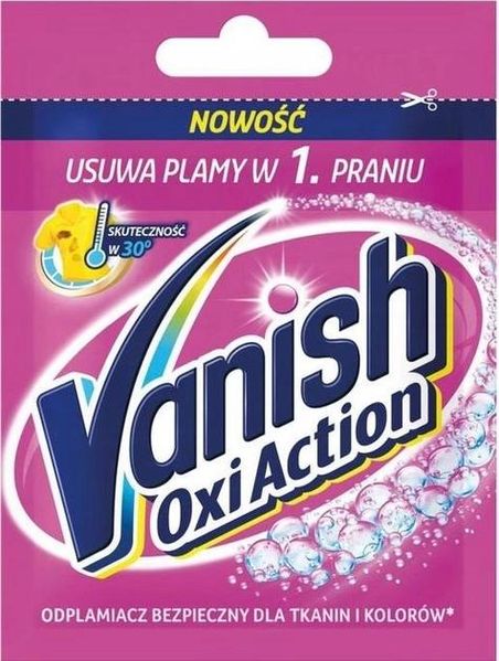 Пятновыводитель Vanish сыпучий для цветных вещей 30 г (5900627063769) VZВ00141611NF фото