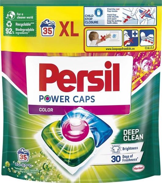 Капсулы для стирки Persil Power Caps Color Deep Clean 35 шт (9000101801958) VZВ00314376NF фото