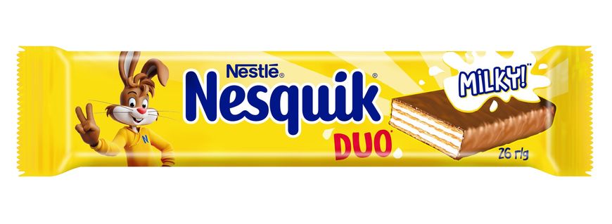 Вафли Nesquik в молочном шоколаде 26 г (4823000915831) VZ000068870F фото