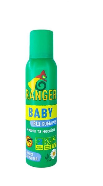 Аэрозоль от комаров универсальный Ranger Baby 150мл (4820268100306) VZВ00303251NF фото