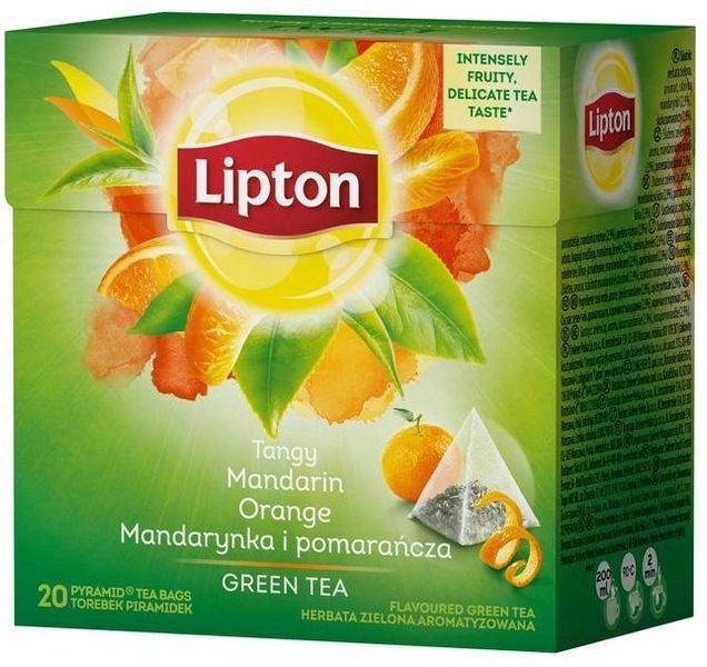 Чай Lipton Mandarine Orange Зеленый пакетированный 20 шт (8722700221906) VZ000074334F фото