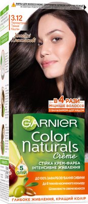 Устойчивая краска для волос Garnier Color Naturals интенсивное питание Перламутровый темный каштан 3.12 112 мл (3600542334976) VZВ00097934NF фото