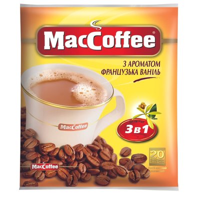 Кофейный напиток MacCoffee Французская ваниль 3в1 20шт*18г (8887290109871) VZ000018408F фото