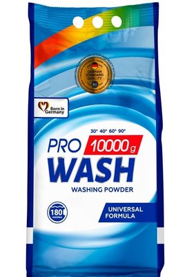 Порошок для стирки Pro Wash Универсальный 10 кг (4260637722089) VZВ00299485NF фото