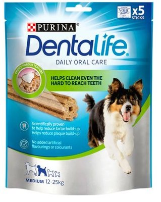 Ласощі Purina DentaLife для собак середніх порід 115 г. (7613036454100) VZ000076541F фото