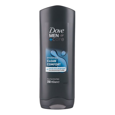 Гель для душу Dove Men+Care Clean Comfort Hydrating 250 мл (8720181313417) VZВ00310333NF фото