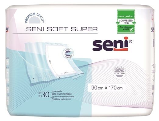 Пеленки для младенцев Seni Soft Super 90х170 см 30 шт (5900516691998) VZВ00190313NF фото