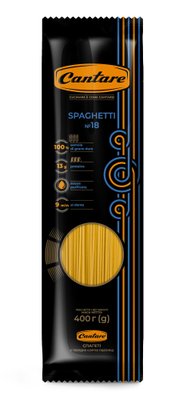 Макароны Cantare Spaghetti №18 400 г (4820245300231) VZ000074394F фото