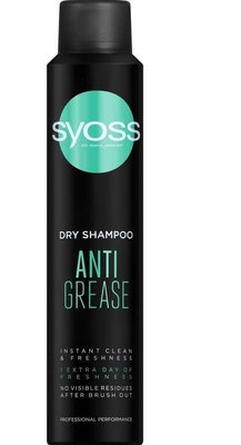 Сухий шампунь Syoss Anti-Grease для жирного волосся 200 мл (9000100695800) VZВ00000016NF фото