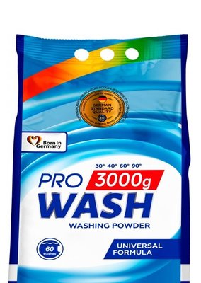 Порошок для прання Pro Wash Універсальний 3 кг (4260637723772) VZВ00299486NF фото