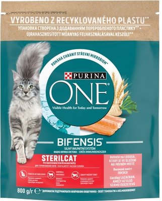 Сухий корм для кішок Purina One Steril Cat Salmon & Wheat 800 г.(7613032756659) VZ000076324F фото