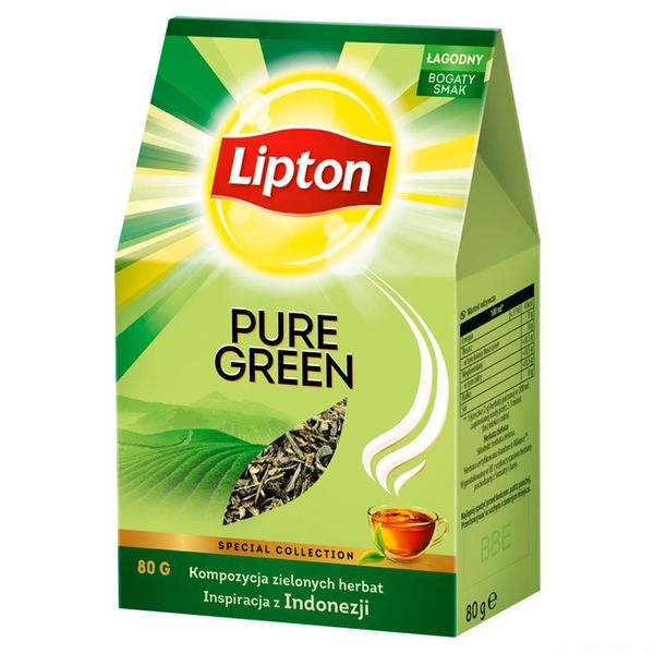 Чай Lipton Pure Green зеленый листовой 80 г (8711327404083) VZ000075902F фото