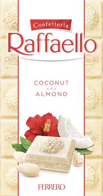 Шоколад Raaffaello Kokos Mandelcreme білий з мигдалем 90 г (8000500359556) VZ000072918F фото