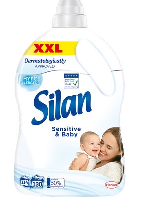 Ополіскувач-кондиціонер для білизни Silan Sensitivr & Baby 2.860 л (9000101590128) VZВ00303762NF фото