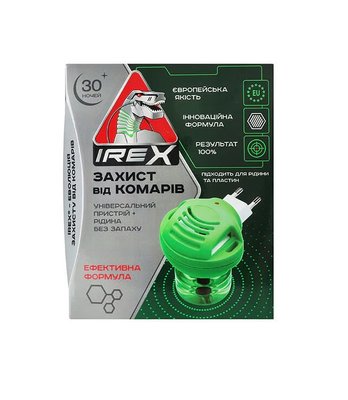 Комплект iRex от комаров: прибор + жидкость 30 ночей 20 мл (4820184441309) VZВ00303038NF фото