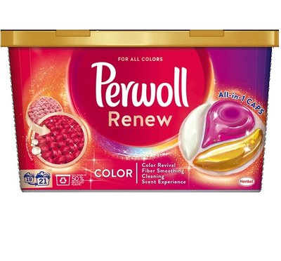 Капсулы для стирки Perwoll Renew Color для цветных вещей 21 шт (9000101569445) VZВ00301751NF фото