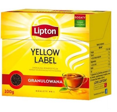 Чай Lipton Yellow Label черный байховый 100 г (8718114822853) VZ000075903F фото