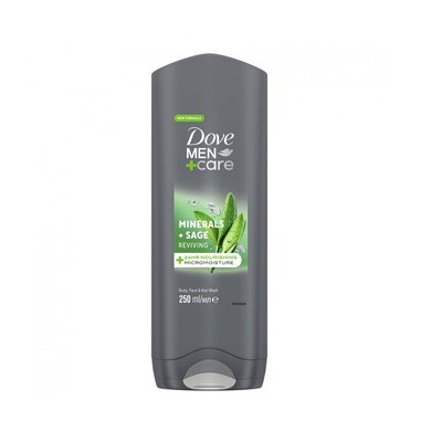 Гель для душа Dove Men + Care Свежесть минералов и шалфея 250 мл (8710908689789) VZВ00298000NF фото