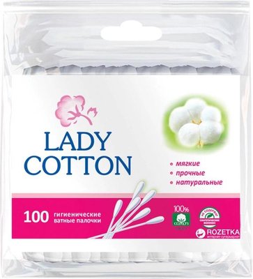 Ватні палички Lady Cotton 100 шт (4820048487351) VZВ00146770NF фото