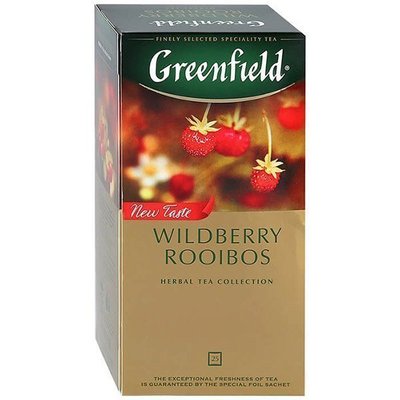 Чай Greenfield Wildberry Rooibos Трав'яний пакетований 25 x 1.5 г (4823096805832) VZ000029023F фото