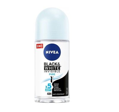 Антиперспирант шариковый NIVEA Черное и белое Невидимый Pure шариковый 50 мл (42246930) VZВ00279722NF фото