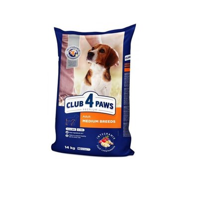 Сухий корм Club 4 Paws Premium для собак середніх порід 14 кг (4820083909719) VZ000027766F фото
