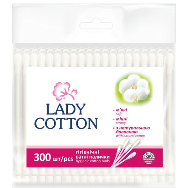 Ватные палочки Lady Cotton 300 шт (4823071621402) VZВ00146351NF фото