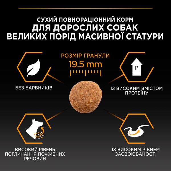 Сухой корм для взрослых собак больших пород Purina Pro Plan Large Robust Adult 2+ Everyday Nutrion с курицей 14 кг. VZ000030056F фото