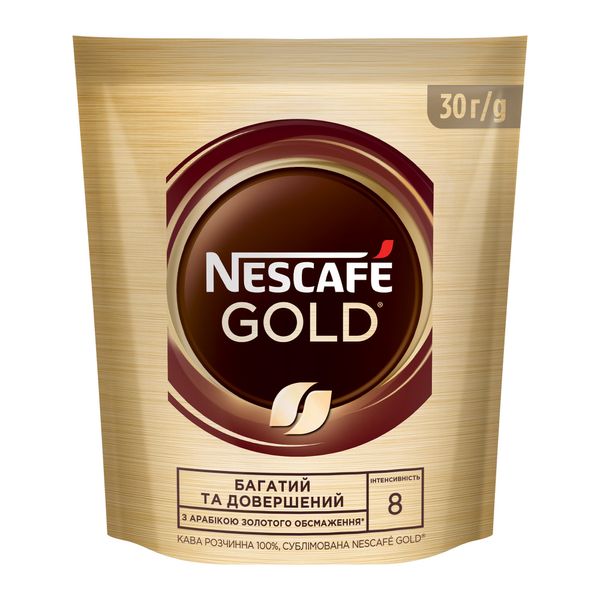 Кофе растворимый Nescafe Голд 30гм (7613035444256) VZ000069483F фото