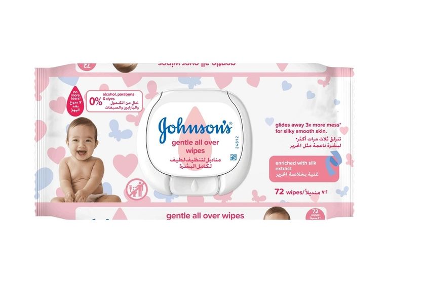 Детские влажные салфетки Johnson's Baby Нежная забота 72 шт (3574661421810) VZВ00189256NF фото