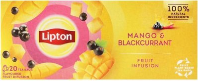 Чай Lipton Mango Blackcurrant фруктовий 20 пакетиків (8720608014231) VZ000075906F фото