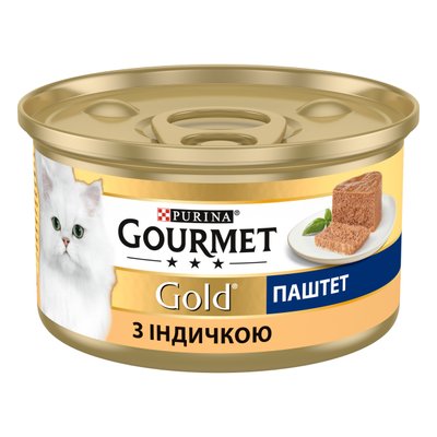 Влажный корм Purina Gourmet Паштет с индейкой 85 гр (7613031380992) VZ000076562F фото