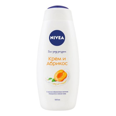 Гель-уход для душа Nivea Крем и Абрикос с маслом абрикосовых косточек 500 мл (4005900732682) VZВ00281396NF фото