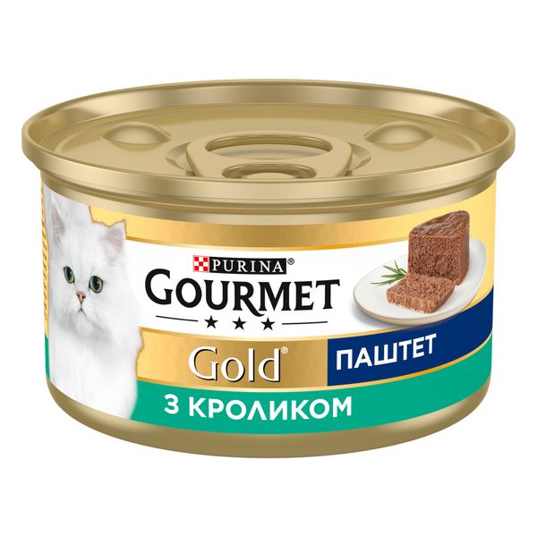 Влажный корм Purina Gourmet Gold для кошек, с кроликом, 85 г (7613033728747) VZ000077120F фото