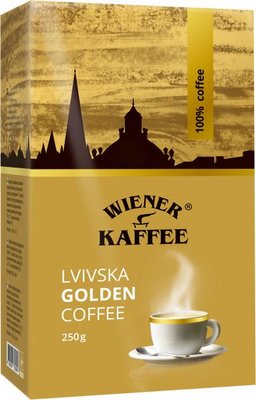 Кава мелена Віденська кава Львівська Golden 250г (4820000373579) VZ000063174F фото