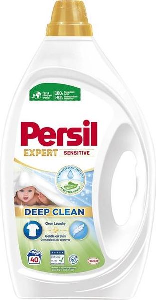 Гель для стирки Persil Expert Sensitive Deep Clean 40 циклов стирки 1.8 л (9000101566697) VZВ00312910NF фото