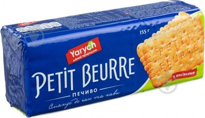 Печиво Yarych Petit Beurre з висівками 155 г. (4820154481847) VZ000017857F фото